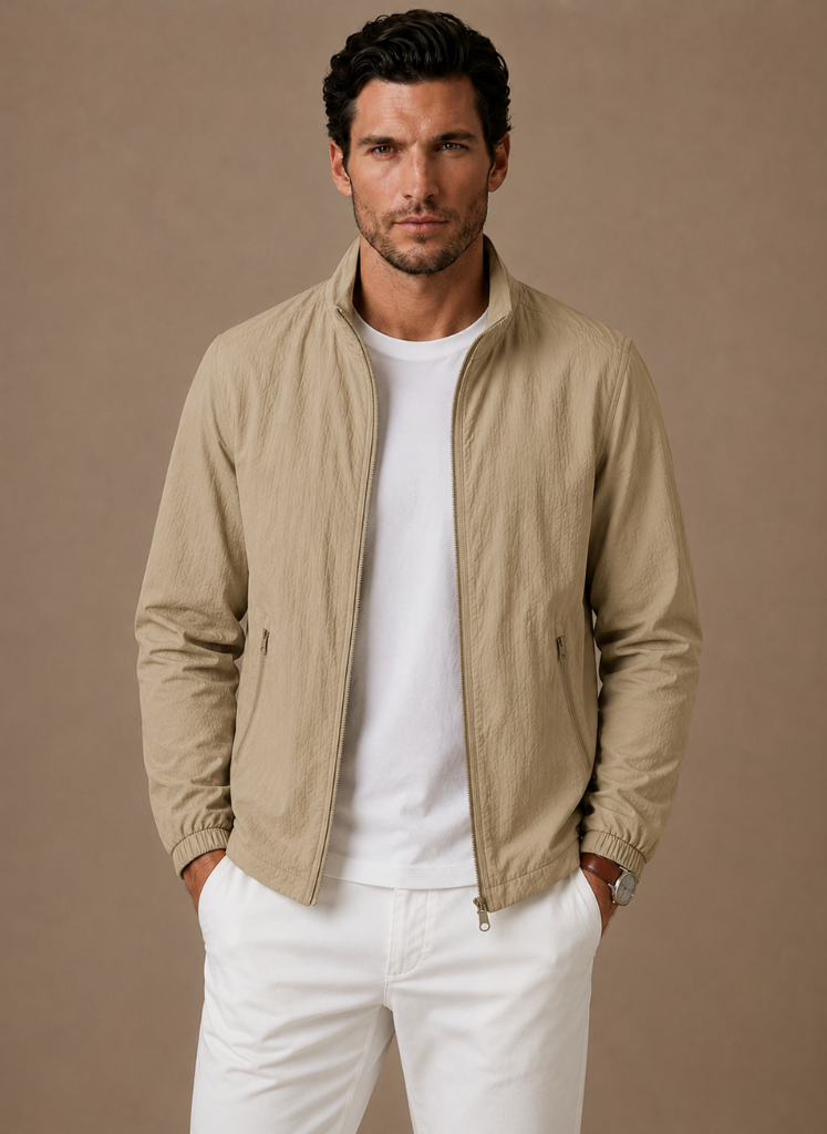 Men's Mesh Lined Bomber Jacket