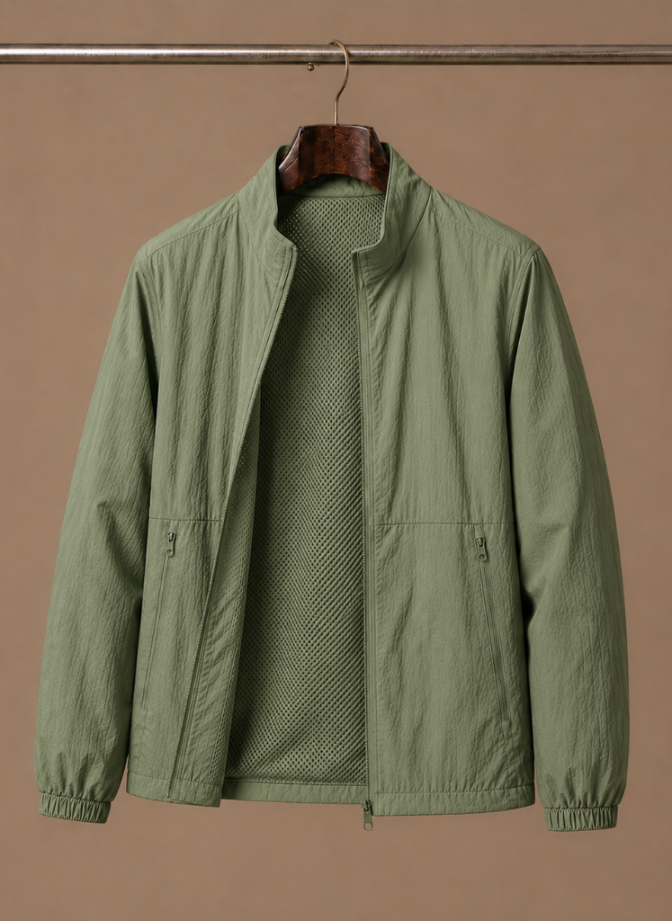 Men's Mesh Lined Bomber Jacket