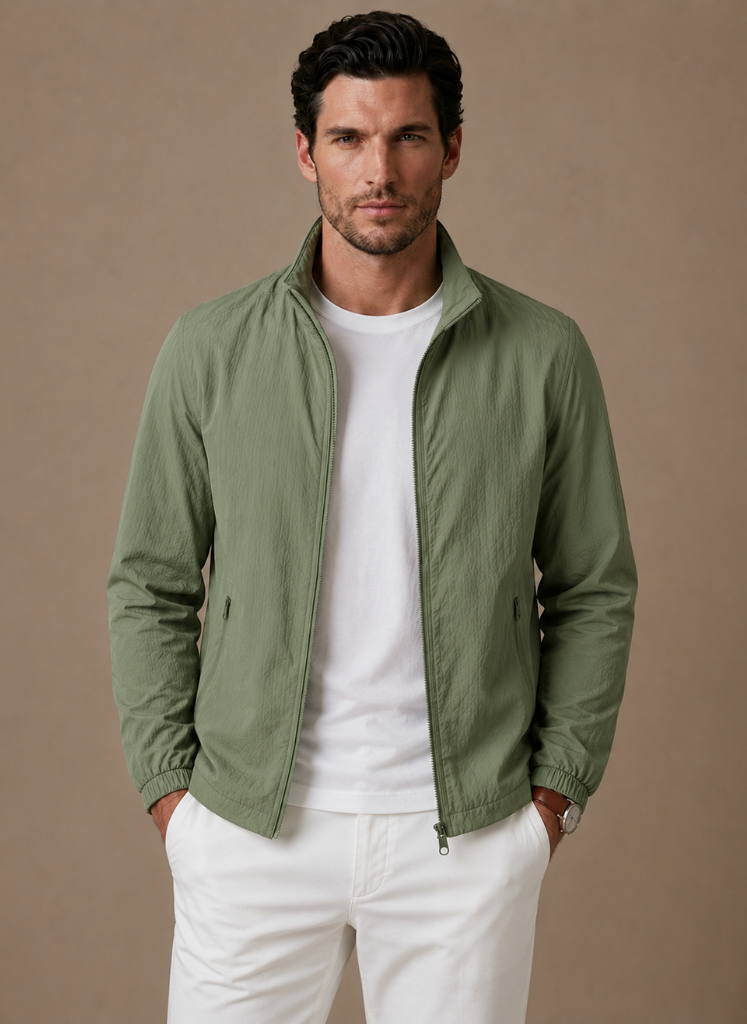Men's Mesh Lined Bomber Jacket