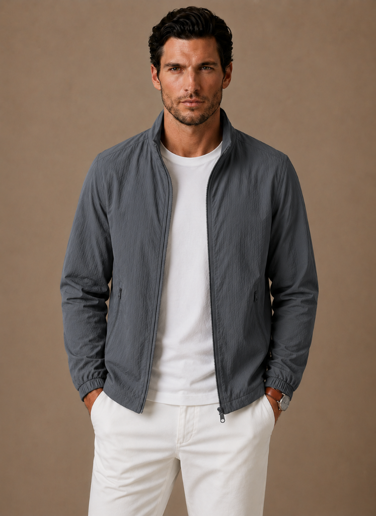 Men's Mesh Lined Bomber Jacket