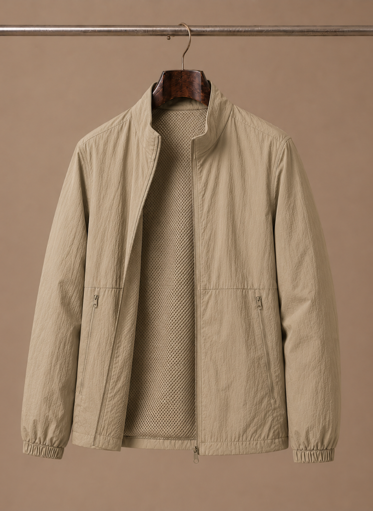 Men's Mesh Lined Bomber Jacket