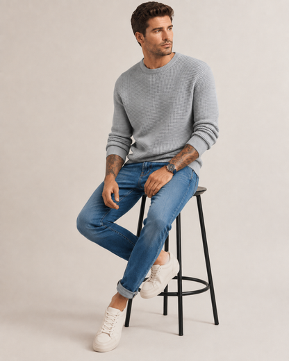 Pullover strutturato in maglia a maniche lunghe