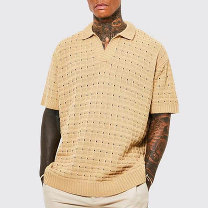 Vinthentic Giovani strikket poloshirt til mænd