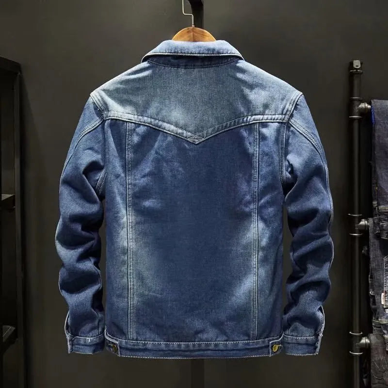 Napoli denimjakke med fleecefor