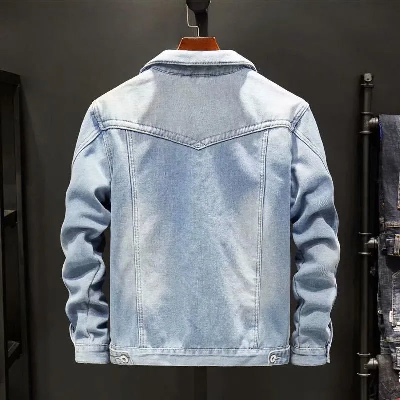 Napoli denimjakke med fleecefor
