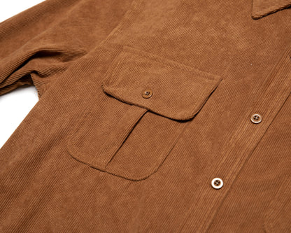 Chemise en velours côtelé boutonnée pour homme Vinthentic Divito