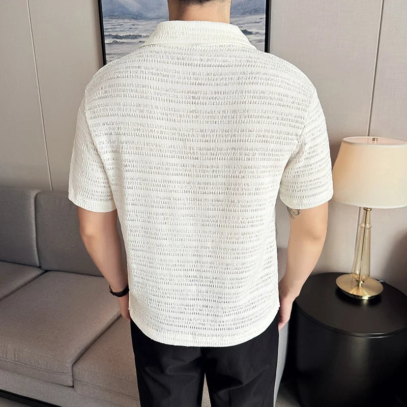 Jules Chéret Knitted Polo Shirt