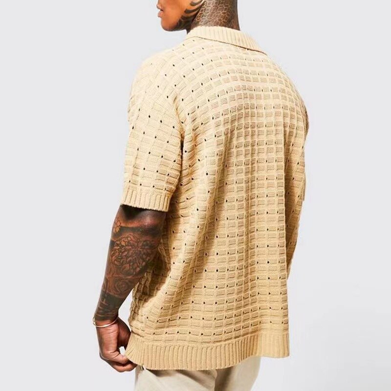 Vinthentic Giovani strikket poloshirt til mænd