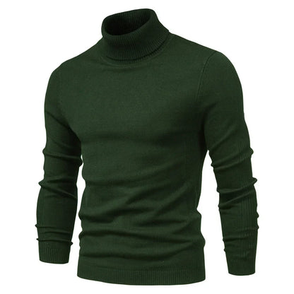 Alessio Moro Men Slim Fit Turtleneck Sweater Warm Winter Knit Pullover