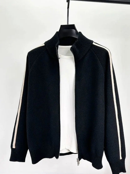 Alden Crown-strikket designerjakke