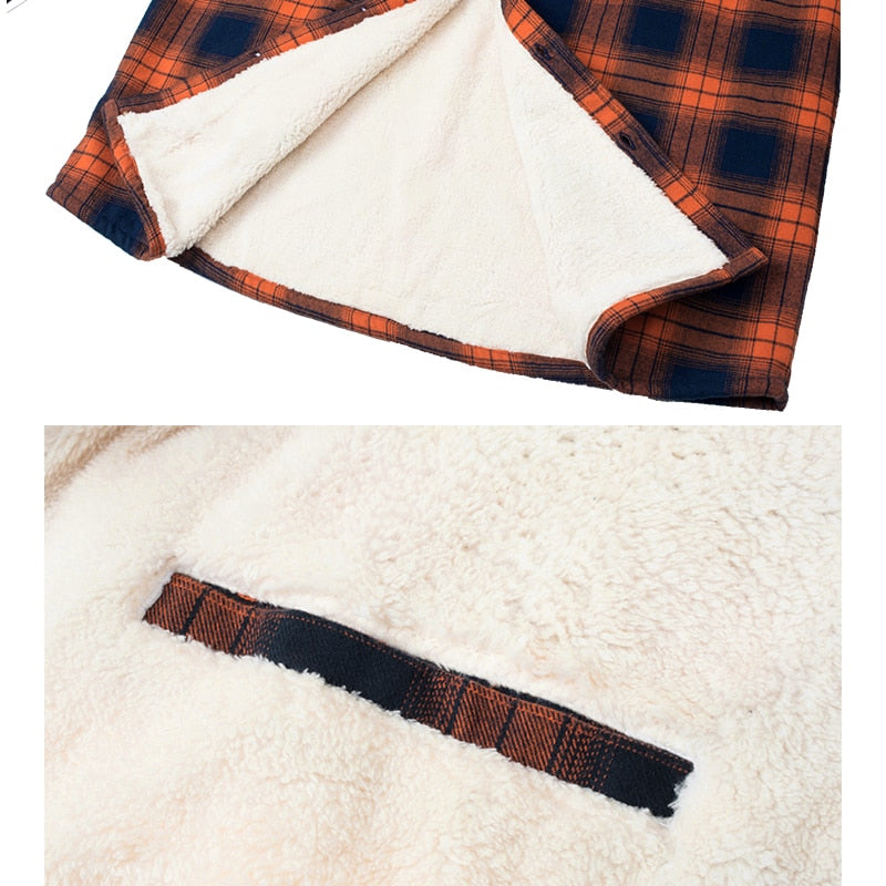 Vinthentic Alpine Sherpa-flanneljakke