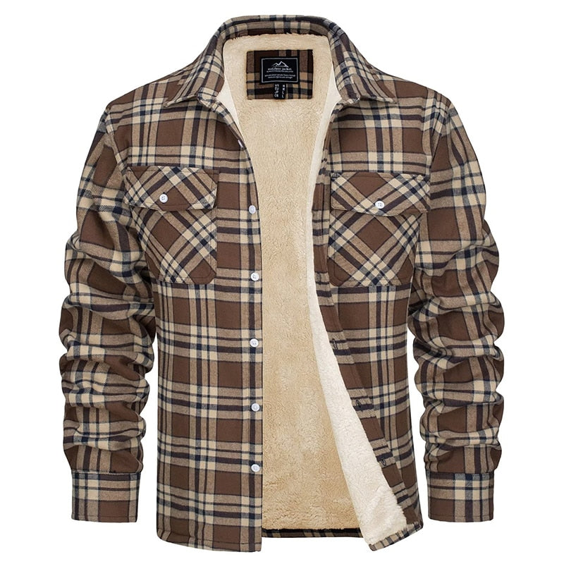 Vinthentic Alpine Sherpa-flanneljakke
