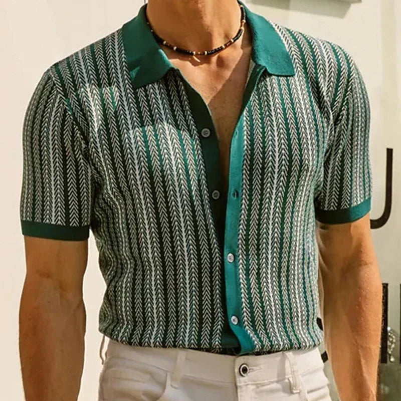 Solano - Herringbone Slim-Fit Polo Shirt