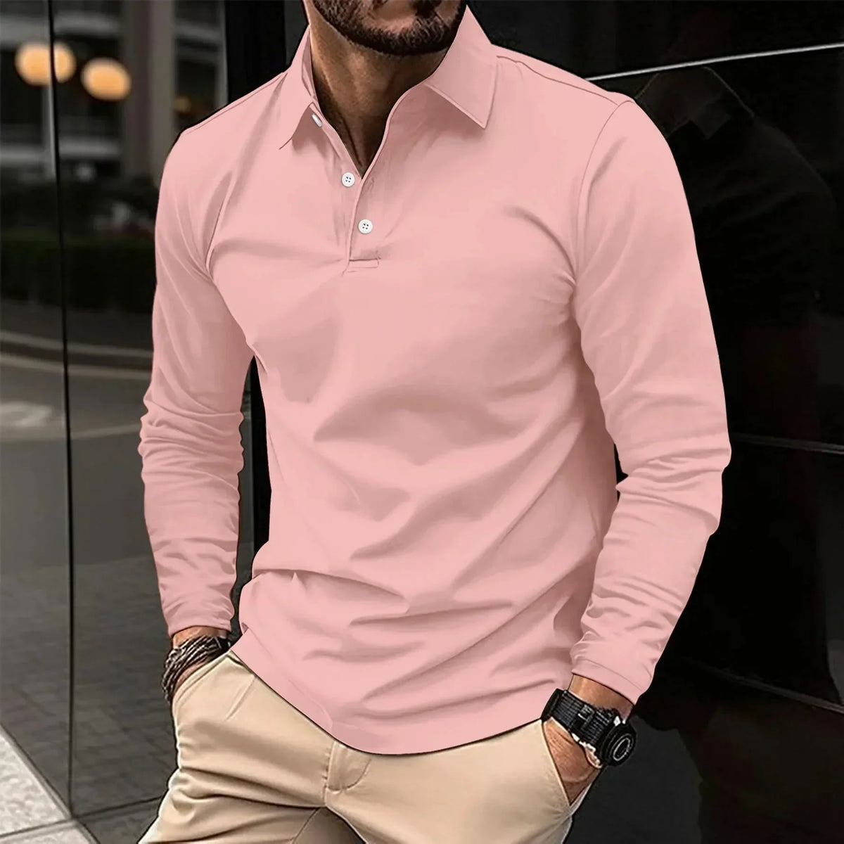 Nathan - Long-Sleeve Polo