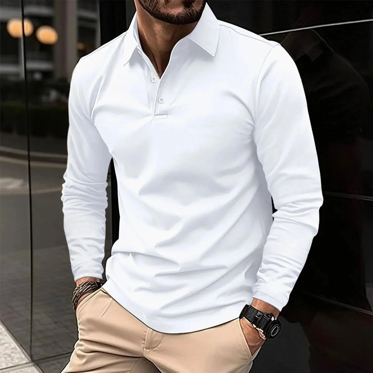 Nathan - Long-Sleeve Polo